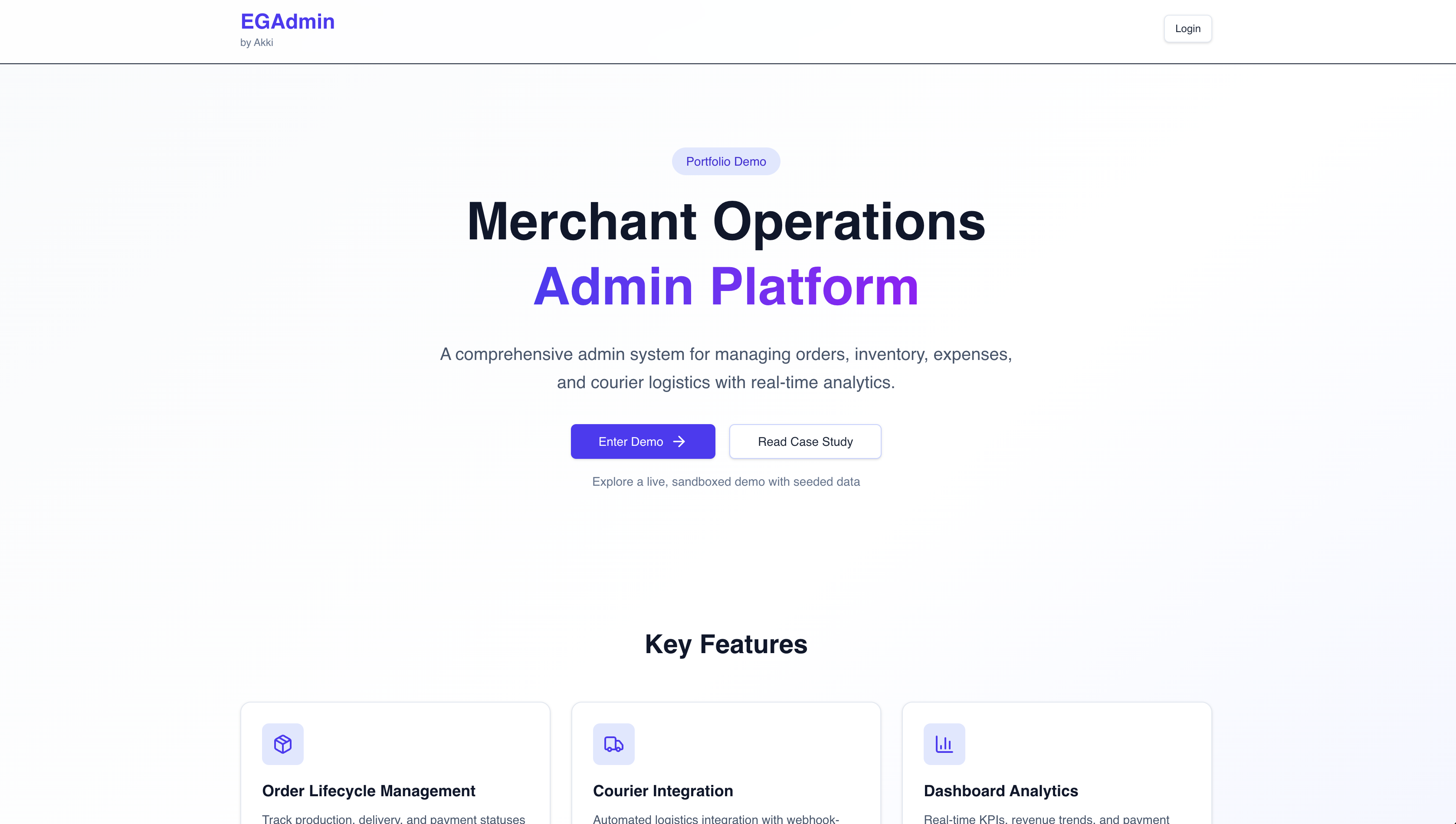 E-Commerce Admin Portal